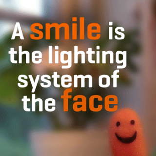 A quote about a smile